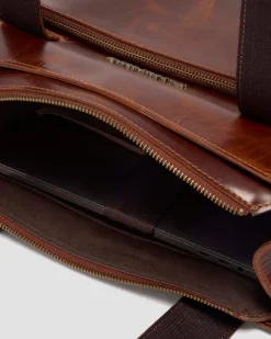 LEDER TOTE BAG in Tan