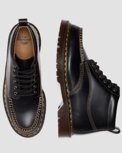 Lowell Chukka Moc Toe Leder Ankle Boots in Schwarz