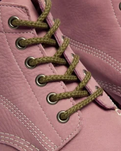Lowell Chukka Nubuck Moc Toe Ankle Boots in Dusty Rose Pink