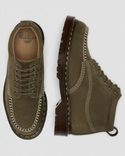 Lowell Chukka Nubuck Moc Toe Ankle Boots in Olivgrün Grün
