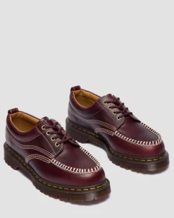 Lowell Leder Moc Toe Schuhe in Cherry Red