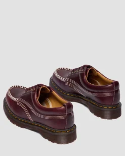Lowell Leder Moc Toe Schuhe in Cherry Red