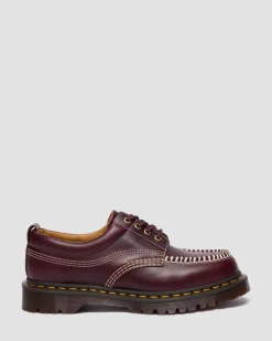 Lowell Leder Moc Toe Schuhe in Cherry Red