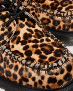 LOWELL LEOPARDENMUSTER MOC TOE SCHUHE in Leopard