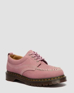 Lowell Nubuck Moc Toe Schuhe in Dusty Rose Pink