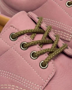 Lowell Nubuck Moc Toe Schuhe in Dusty Rose Pink