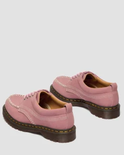 Lowell Nubuck Moc Toe Schuhe in Dusty Rose Pink