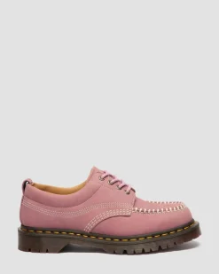 Lowell Nubuck Moc Toe Schuhe in Dusty Rose Pink