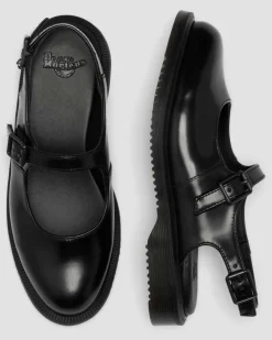 Madaline Mary Jane Glattleder Sling Back Schuhe in Schwarz