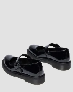Mariel II Glattleder Schuhe mit Riemen in Schwarz