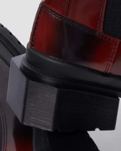 Maybole Leder Chelsea Boots mit eckiger Zehenpartie in Schwarz