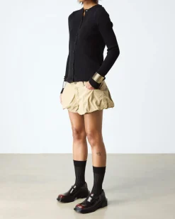Maybole Leder Square Toe Mary Jane Schuhe in Schwarz