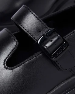 Maybole Leder Square Toe Mary Jane Schuhe in Schwarz