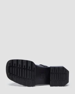 Maybole Leder Square Toe Mary Jane Schuhe in Schwarz