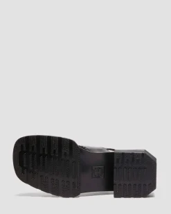 Maybole Wanama Leder Sandalen in Schwarz