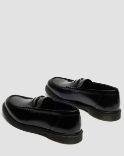 Mayfare Glattleder Loafer in Schwarz