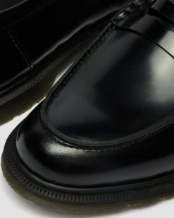 Mayfare Glattleder Loafer in Schwarz