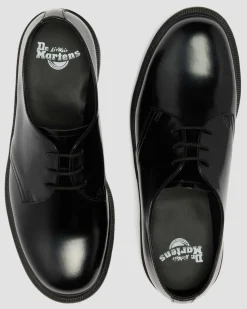 Mayfare Glattleder Schuhe in Schwarz