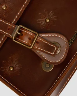 Mayhem Leder Umhängetasche 18 cm in Tan