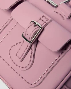 Mini Top Handle Lackleder Tasche in Dusty Rose Pink