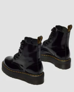 Molly Plateau Stiefel in Schwarz