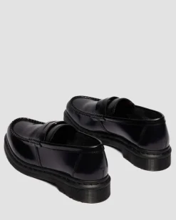 PENTON MONOCHROMER GLATTLEDER LOAFER in Schwarz