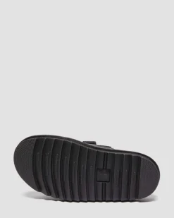 Raine Slide Athena Leder Sandalen in Schwarz