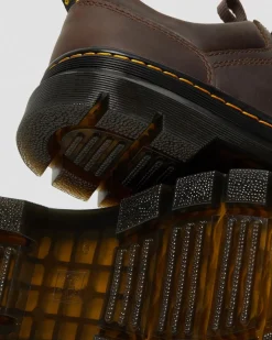 Reeder Crazy Horse Leder Utility Schuhe in Dunkelbraun