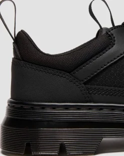 REEDER MK.02 NYLON & WILDLEDER UTILITY SHOES in Schwarz