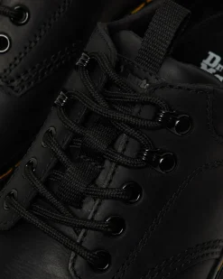 Reeder Wyoming Leder Utility Schuhe in Schwarz