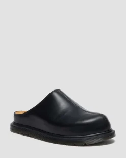 SAN LEDER MULES in Schwarz