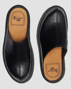 SAN LEDER MULES in Schwarz