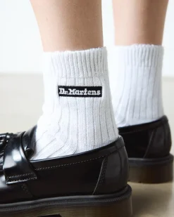 Short Athletic Logo Socken aus Bio-Baumwolle in Weiß