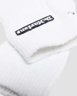Short Athletic Logo Socken aus Bio-Baumwolle in Weiß