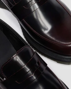 Temara Arcadia Leder Loafer in Cherry Red