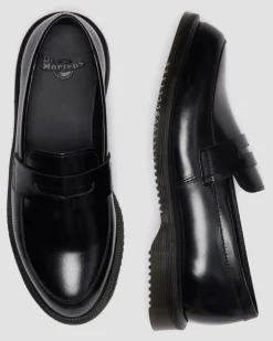 Temara Glattleder Loafer in Schwarz