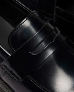 Temara Glattleder Loafer in Schwarz