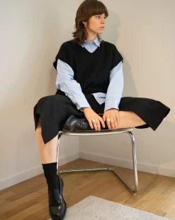 Temara Glattleder Loafer in Schwarz