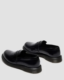 Temara Glattleder Loafer in Schwarz
