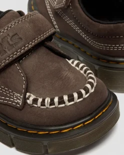 Toddler Raffe Tumbled Nubuck Schuhe mit Klettverschluss in Dunkelbraun