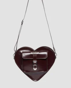 Vegane Herzförmige Tasche in Cherry Red