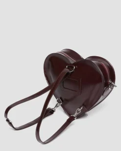 Vegane Herzförmige Tasche in Cherry Red