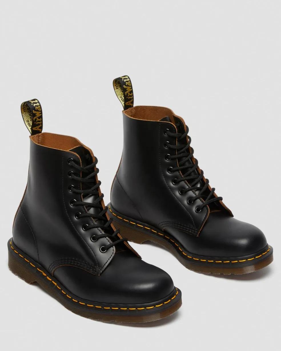 Vintage 1460 Quilon Leder Stiefeletten in Schwarz