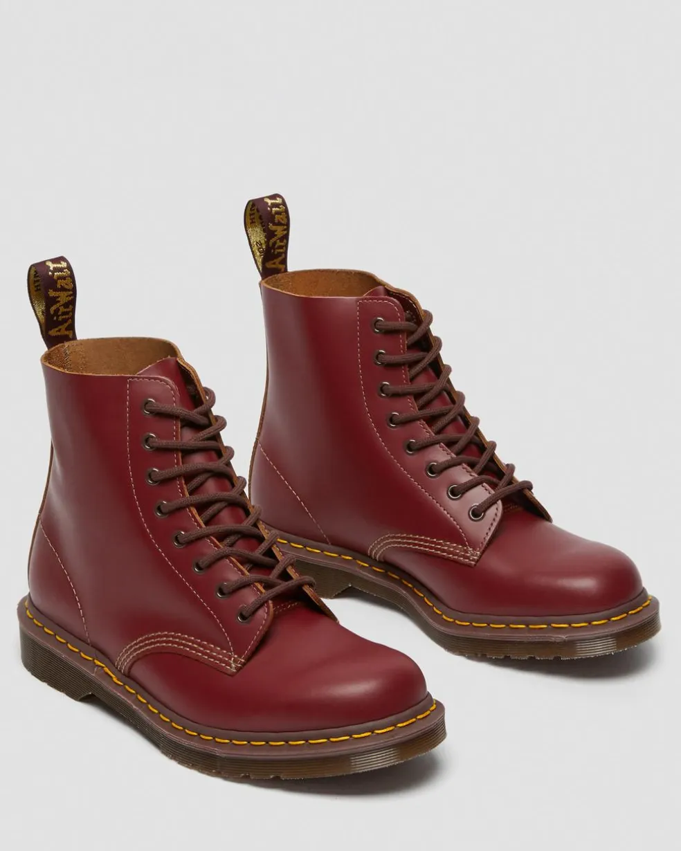 Vintage 1460 Quilon Leder Stiefeletten in Rot