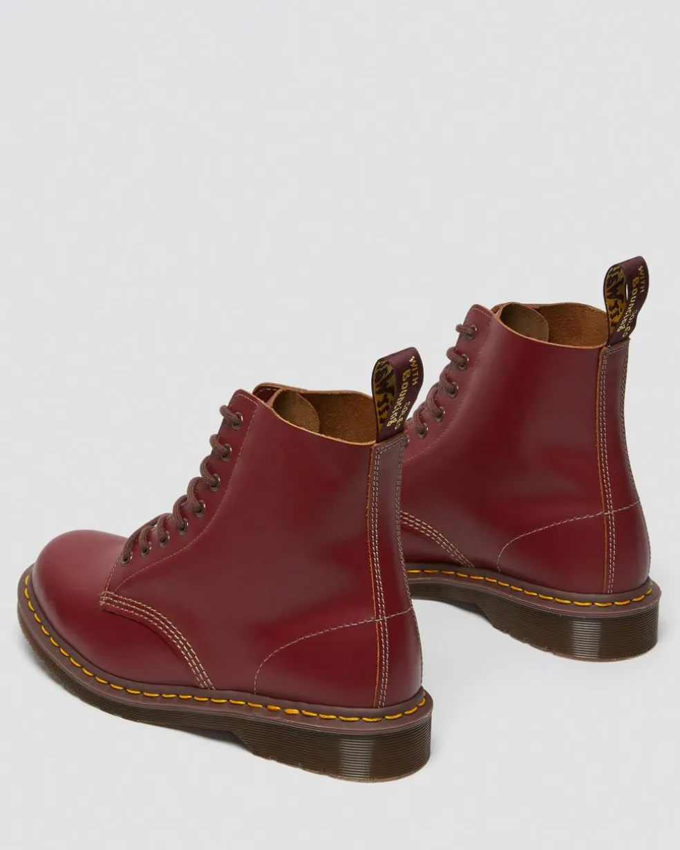 Vintage 1460 Quilon Leder Stiefeletten in Rot