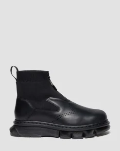 14XX QUBIST STIEFEL MIT REISSVERSCHLUSS in Schwarz