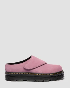 Zebzag Anywair Wildleder Plateau Mules in Dusty Rose Pink