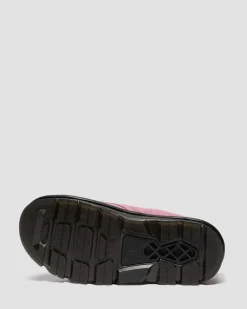 Zebzag Anywair Wildleder Plateau Mules in Dusty Rose Pink