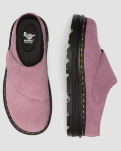 Zebzag Anywair Wildleder Plateau Mules in Dusty Rose Pink