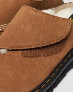 Zebzag AnyWair Wildleder Mules mit Futter in Braun